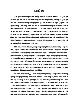 Đề tài Một số biện pháp thúc đẩy xuất khẩu ở Việt Nam trong quá trình hội nhập AFTA