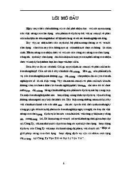 Đề tài Một số giải pháp nâng cao chất lượng hoạt động dịch vụ vận tải nhằm mở rộng thị trường tại Công Ty Vận Tải và Đại Lý Vận Tải