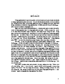 Đề tài Phân tích của ảnh hưởng đầu tư trực tiếp nước ngoài tới đổi mới công nghệ trong công nghiệp Việt Nam