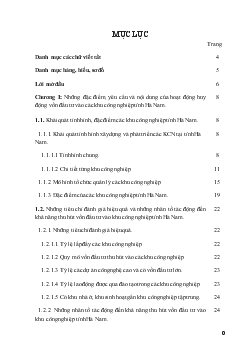 Đề tài Phương hướng và giải phỏp nhằm thu hỳt vốn đầu tư vào trong cỏc khu cụng nghiệp tỉnh Hà Nam