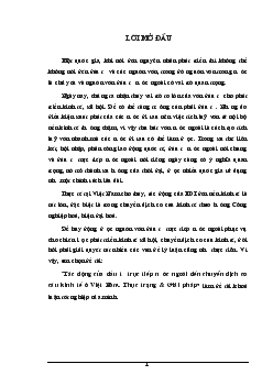 Đề tài Tác động của đầu tư trực tiếp nước ngoài đến chuyển dịch cơ cấu kinh tế ở Việt Nam - Thực trạng & Giải pháp