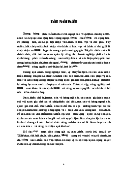 Đề tài Thị trường xuất khẩu các mặt hàng chủ lực của Việt Nam: Thực trạng và giải pháp