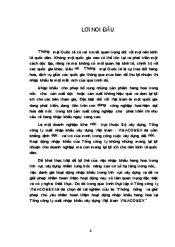 Đề tài Thực trạng hoạt động nhập khẩu hàng hoá tại tổng công ty Vinaconex