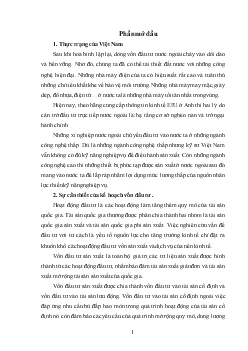 Đề tài Thực trạng thu hút vốn đầu tư trực tiếp nước ngoài ở Việt Nam giai đoạn 2001 - 2005