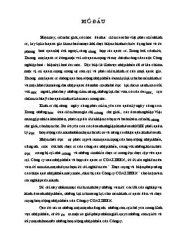Đề tài Thực trạng và biện pháp nâng cao hiệu quả nhập khẩu máy móc, thiết bị của công ty Coalimex