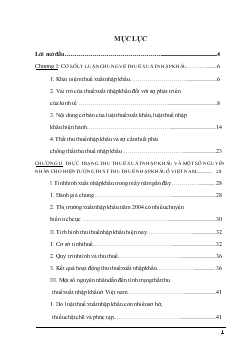 Đề tài Thuế xuất nhập khẩu và hiện tượng thất thu thuế nhập khẩu ở Việt nam hiện nay