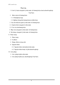 Đồ án Cơ sở lý luận của quản lý nhà nước về thương hiệu của các doanh nghiệp Việt Nam