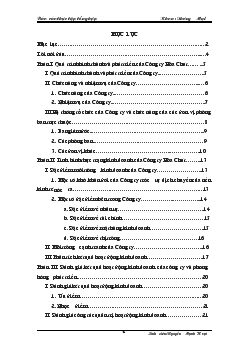 Quá trình hình thành và phát triển của công ty hoá chất