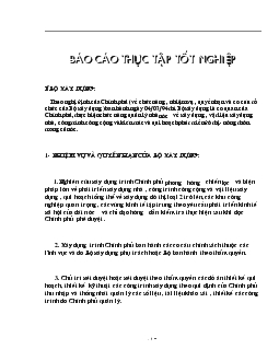 Quản lý Nhà nước về công trình công cộng đô thị (bao gồm đường xá cấp thoát nước, chiếu sáng, cây xanh, vệ sinh môi trường) và các cụm dân cư nông thôn