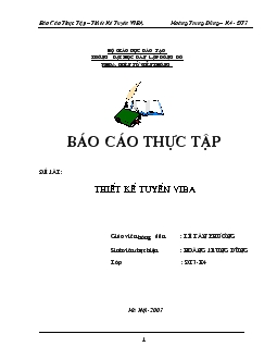 Thiết kế tuyến Viba