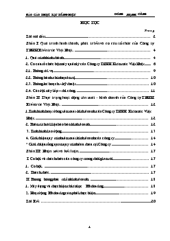 Thực trạng hoạt động sản xuất - Kinh doanh của Công ty TNHH Kiến trúc Việt Nhật