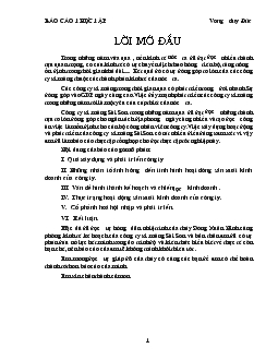 Tình hình hoạt động tại Công ty xi măng Sài Sơn