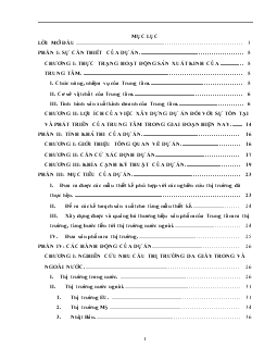 Tình hình hoạt động tại Trung tâm mẫu và đào tạo thuộc viện nghiên cứu da - Giầy (fatracen)