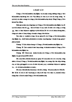 Tình hình hoạt động và phát triển của Công ty Bảo hiểm nhân thọ Nghệ An giai đoạn 2004 - 2010