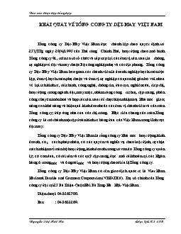 Tình hình hoạt động và phát triển của Công ty dệt - May Việt Nam