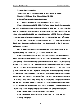 Tình hình hoạt động và phát triển của Công ty kinh doanh nhà Hà Nội - Bộ Quốc Phòng