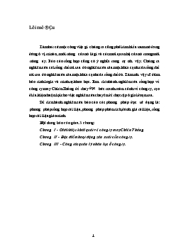 Tình hình hoạt động và phát triển của Công ty may Chiến Thắng