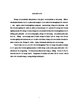 Tình hình hoạt động và phát triển tại Công ty cổ phần dụng cụ cơ khí xuất khẩu