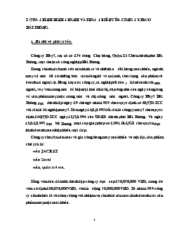 Tình hình hoạt động và phát triển tại Công ty may 3 Hải Phòng