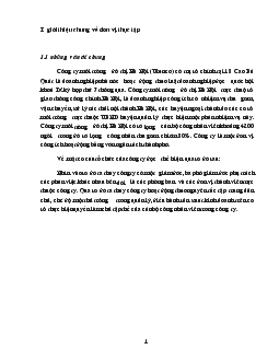 Tình hình hoạt động và phát triển tại Công ty môi trường đô thị Hà Nội (Urenco)