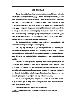 Đề tài Một số biện pháp nhằm nâng cao hiệu quả sử dụng vốn tại công ty Alpha Nam Nhà máy cơ khí thiết bị điện Alpha Nam