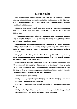 Đề tài Một số biện pháp nhằm thúc đẩy quá trình cải tiến chất lượng ở Công ty Cao su Sao Vàng
