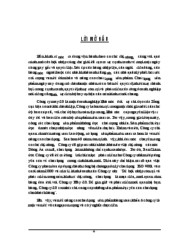 Đề tài Một số giải pháp góp phần nâng cao chất lượng sản phẩm hàng xuất khẩu ở Công ty 20