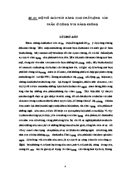 Đề tài Một số giải pháp nâng cao chất lượng sản phẩm ở công ty in hàng không