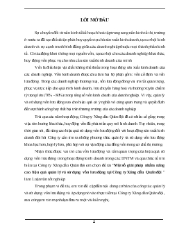 Đề tài Một số giải pháp nhằm nâng cao hiệu quả quản lý và sử dụng vốn lưu động tại Công ty Xăng dầu Quân đội