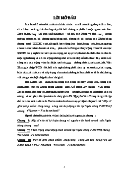 Đề tài Một số giải pháp nhằm tăng cường công tác huy động vốn tại Ngân hàng thương mại cổ phần Kỹ thương Việt nam – Techcombank