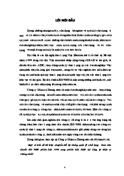 Đề tài Một số vấn đề về việc chuyển đổi hệ thống quản lý chất lượng theo tiêu chuẩn ISO 9000 phiên bản 1994 sang phiên bản 2000 tại Công ty Điện cơ Thống nhất