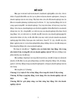 Đề tài Nghiên cứu các hình thức huy động vốn trong nền kinh tế thị trường đối với các doanh nghiệp vận tải