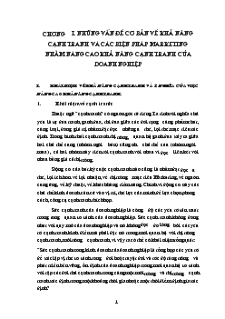 Đề tài Những vấn đề cơ bản về khả năng cạnh tranh và các biện pháp marketing nhằm nâng cao khả năng cạnh tranh của doanh nghiệp