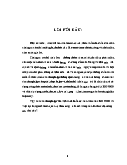 Đề tài Sự ra đời của ISO và thực trạng về quản lý chất lượng trong các doanh nghiệp Việt Nam