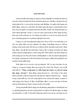 Đề tài Tăng cường quản lý chất lượng tại công ty tư vấn xây dựng đân dụng Việt Nam