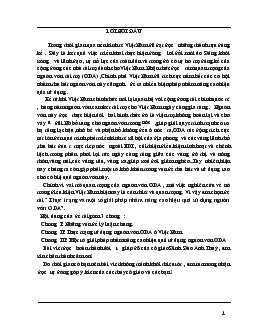 Đề tài Thực trạng và một số giải pháp nhằm nâng cao hiệu quả sử dụng nguồn vốn ODA