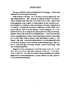 Đề tài Tình hình quản lý nhà nước về chất lượng hiện nay và một số giải pháp trong quản lý nhà nước về chất lượng trong và ngoài nước