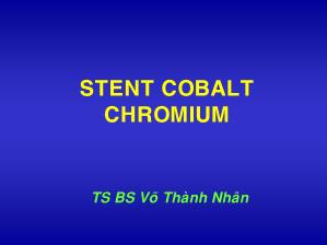 Stent cobalt