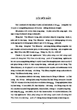 Đề tài Biện pháp nâng cao khả năng cạnh tranh của hàng hoá Việt Nam trên thị trường quốc tế