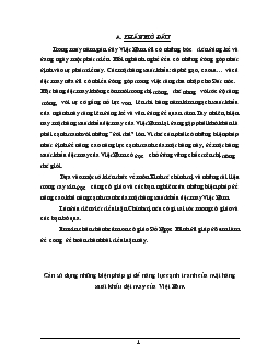 Đề tài Cần sử dụng những biện pháp gì để năng lực cạnh tranh của mặt hàng xuất khẩu dệt may của Việt Nam