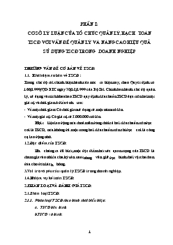 Đề tài Cơ sở lý luận của tổ chức quản lý,hạch toán tscđ với vấn đề quản lý và nâng cao hiệu quả sử dụng tscđ trong doanh nghiệp