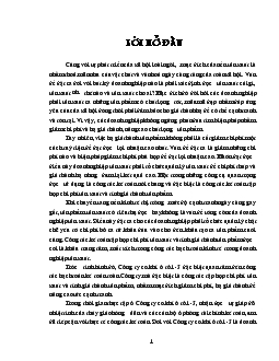 Đề tài Công tác kế toán tập hợp chi phí sản xuất và tính giá thành sản phẩm ở Công ty cơ khí ô tô 1
