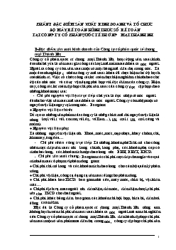 Đề tài Đặc điểm sản xuất kinh doanh và tổ chức bộ máy kế toán - Hình thức sổ kế toán tại công ty cổ phần quốc tế thương mại Thành Như