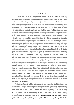 Đề tài Hạch toán chi phí sản xuất và tính giá thành sản phẩm tại Công ty cổ phần đầu tư và xây dựng số 34