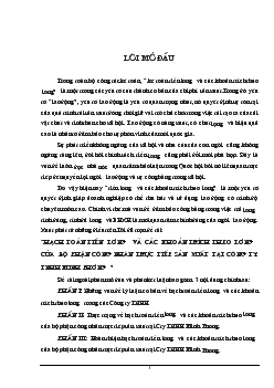 Đề tài Hạch toán tiền lương và các khoản trích theo lương của bộ phận công nhân trực tiếp sản xuất tại công ty TNHH Minh Phương