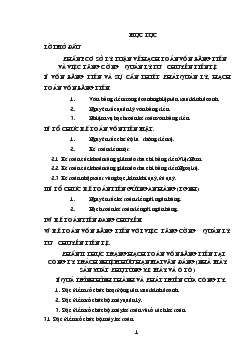 Đề tài Hạch toán vốn bằng tiền và việc tăng cường quản lý lưu chuyển tiền tệ tại công ty TNHH Mai Văn Đáng, Nhà máy sản xuất phụ tùng ô tô, xe máy tại khu công nghiệp Hoà Xá - Thành phố Nam Định