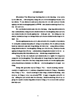 Đề tài Hoàn thiện công tác kế toán xác định kết quả kinh doanh và phân tích kết quả kinh doanh tại Công ty Vật tư vận tải xi măng
