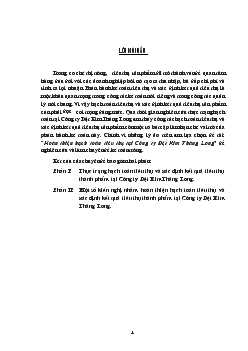 Đề tài hoàn thiện hạch toán tiêu thụ tại công ty dệt kim Thăng Long