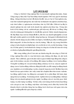 Đề tài Hoàn thiện hoạch toán lao động và tiền lương tại công ty thiết kế công nghiệp hoá chất