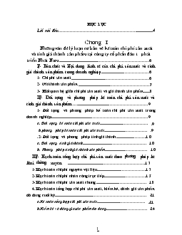 Đề tài Kế toán chi phí sản xuất và tính giá thành sản phẩm tại công ty cổ phần đầu tư phát triển Nhất Nam